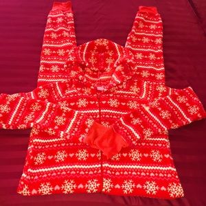 Fair Isle Adult Pajama onesie